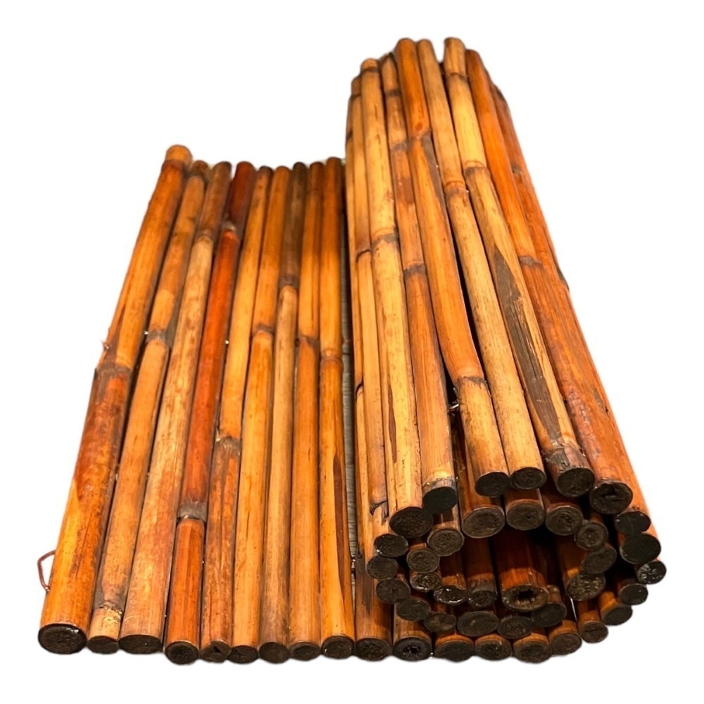2 Bamboo Rolling Placemats Vintage